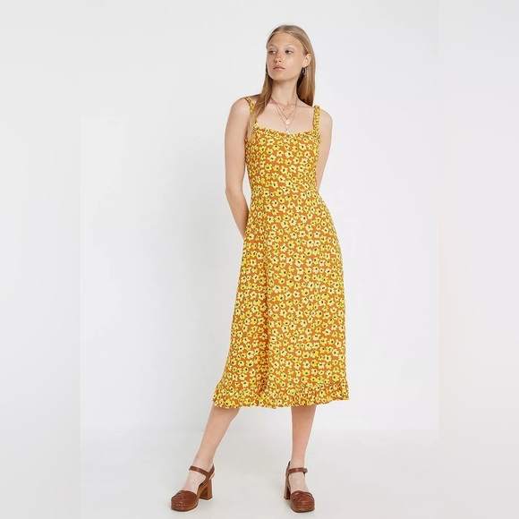 FAITHFULL THE BRAND | Noemie Dress in Saffron Thelma Floral size 8/L - Picture 1 of 7